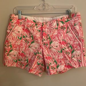 Lilly Pulitzer Callahan Short sz 6 print prep green pink colony VGUC style 99918